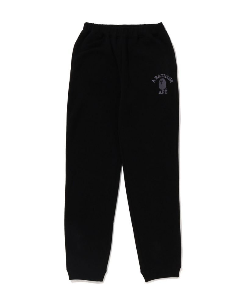 Pantalons Bape College embroidery sweat Jr Noir Enfant | CFY-05091451